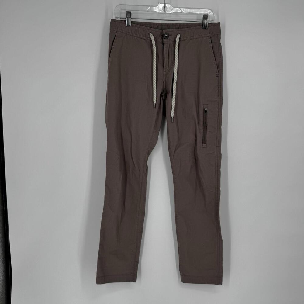 Vuori Brown Track Pants with Drawstring
